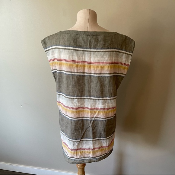 WOOLRICH Stripe Top Blouse with Pockets - Picture 3 of 7